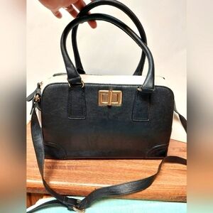 Aldo Black & White Satchel Bag